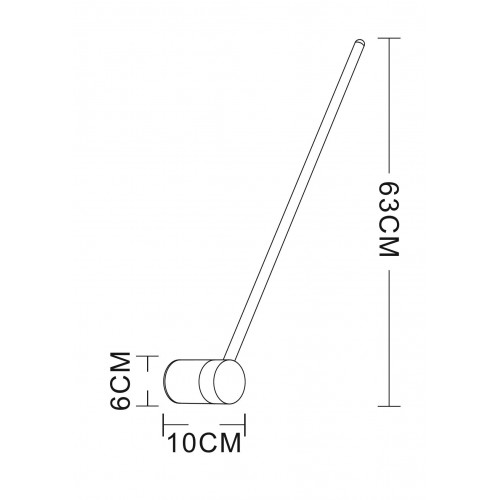 Бра Arte Lamp POLIS A2027AP-1BK