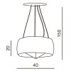 Люстра подвесная Azzardo Cosmo AZ0846