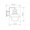 Светильник садово-парковый Elektrostandard Talli D брауни GL 3002D