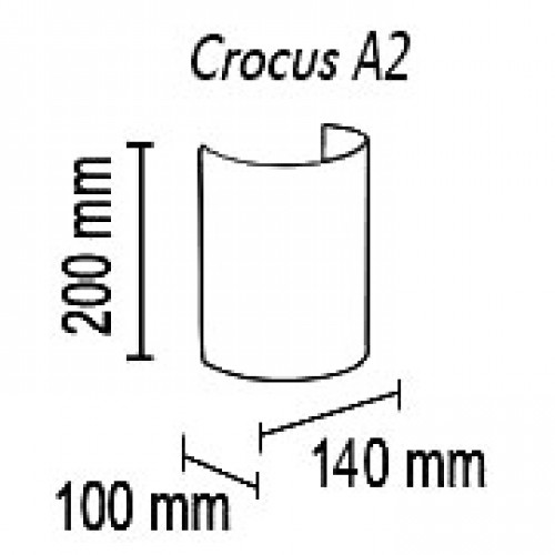 Настенный светильник TopDecor Crocus Glade A2 10 313g