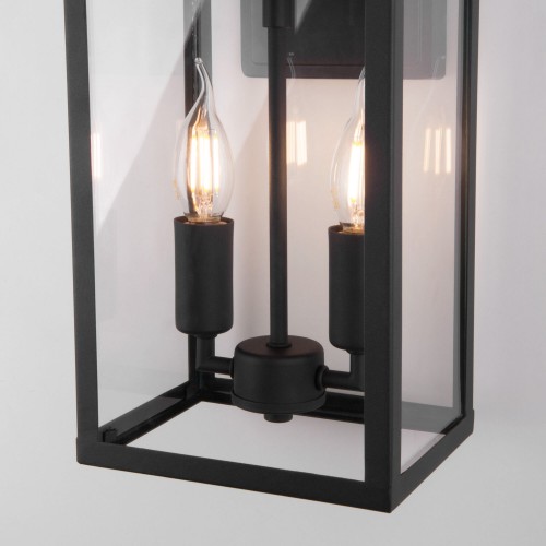 Уличный настенный светильник Elektrostandard Candle D 35150/D черный