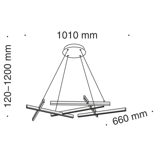 Светильник подвесной Maytoni Line MOD016PL-L75B