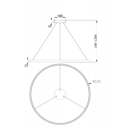 Подвесной светильник Maytoni Rim MOD058PL-L65BS4K