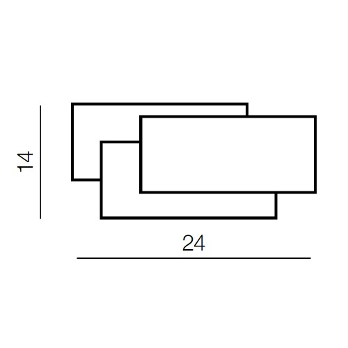 Бра Azzardo Clover square AZ2199