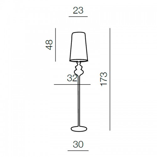 Торшер Azzardo Baroco floor AZ0309