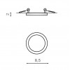 Светильник встраиваемый Azzardo Slim 9 Round 6W AZ2831