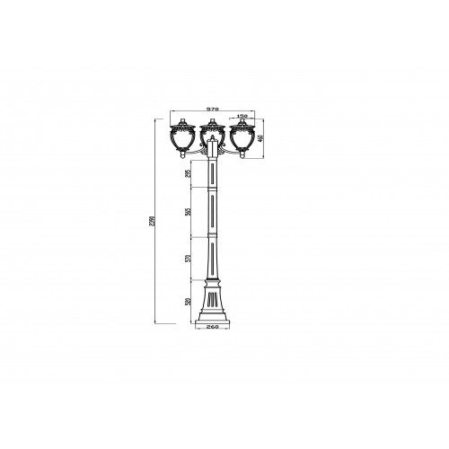 Ландшафтный светильник Maytoni Outdoor  Fleur O414FL-03BZ