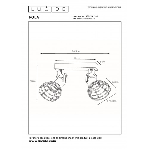 Спот Lucide PAULIEN 08927/02/35