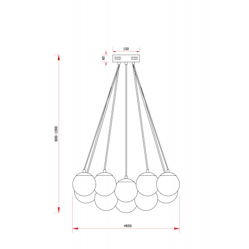 Подвесной светильник Freya FR5231PL-19CH