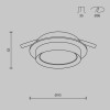 Встраиваемый светильник Maytoni Downlight Hoop DL086-GX53-RD-BG