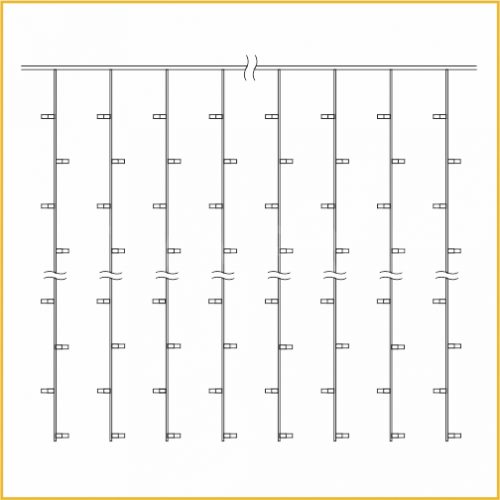 Занавес Teamprof 2х1,5м TPF-CS2*1.5-CW/W