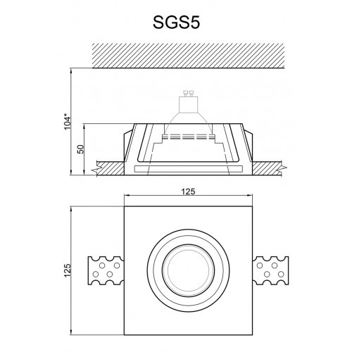 Гипсовый светильник Artpole SGS5