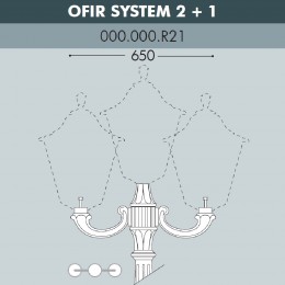 Консоль для паркового фонаря Fumagalli консоль OFIR 000.000.R21.A0