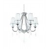 Хрустальная подвесная люстра Lumina Deco Milesia LDP 8926-6 WT+CHR