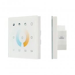 INTELLIGENT ARLIGHT Сенсорная панель DALI-901-11-1G-4SC-MIX-DT8-IN White (BUS/230V) (IARL, IP20 Пластик, 3 года)