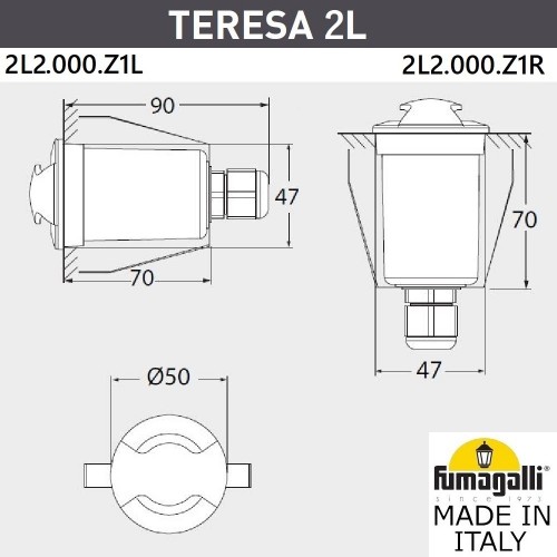 Светильник уличный Fumagalli TERESA 2L2.000.000.LXZ1L