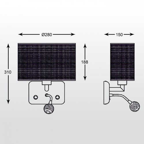 Бра Zumaline BLINK W0173-02A-F4B3