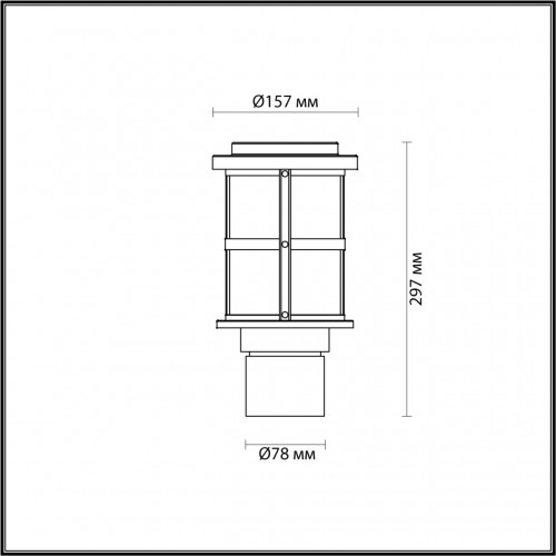 Ландшафтный светильник на столб Odeon Light NATURE 4964/1A