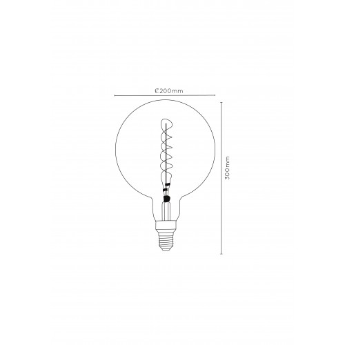 Лампочка светодиодная филаментная диммируемая Lucide GIANT BULB 49052/08/65