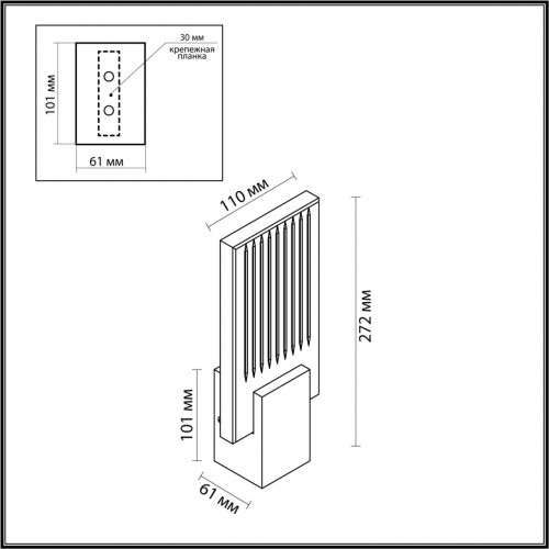 Настенный светильник Odeon Light RICCI 4363/5WL