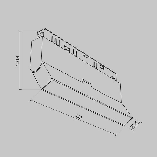 Трековый светильник Maytoni Technical TR036-4-12W3K-DS-W