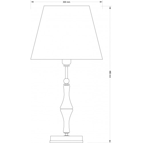 Настольная лампа Kutek CASAMIA ABAZUR CAS-LG-1(P/A)