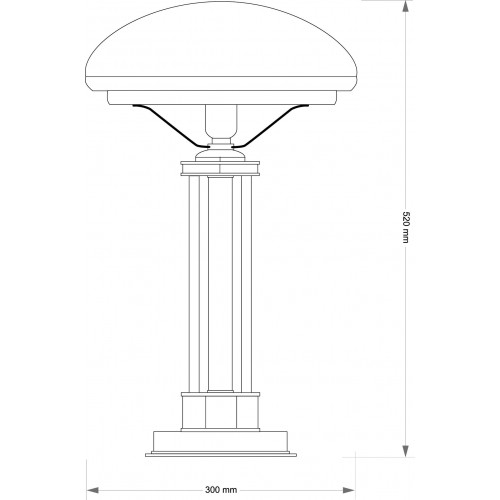 Настольная лампа Kutek DECOR KLOSZ DEC-LG-1(P)