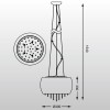 Люстра подвесная Zumaline VISTA P0076-05K-F4GR