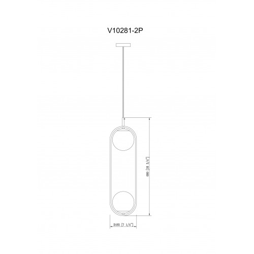 Светильник подвесной Moderli V10281-2P