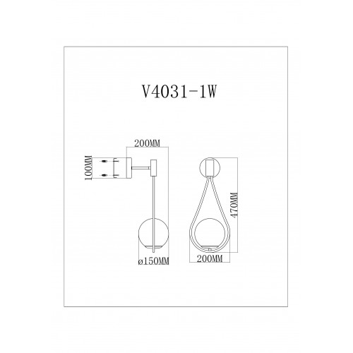 Светильник Moderli V4031-1W