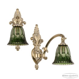 Бра Bohemia Ivele Crystal 7209B14/1/175 GW P2 D Clear-Green/H-1I