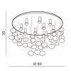 Люстра потолочная Azzardo Luvia 80 AZ2542