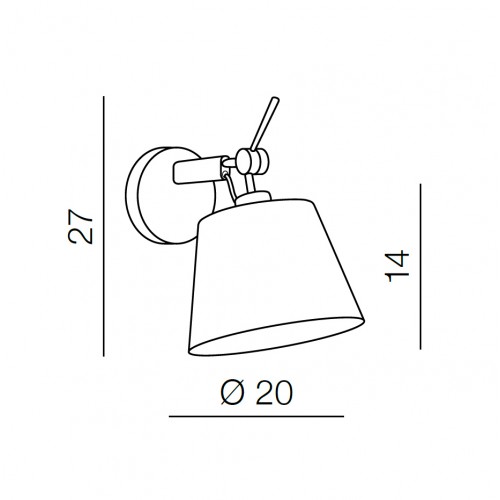 Бра Azzardo Zyta Wall XS AZ2491