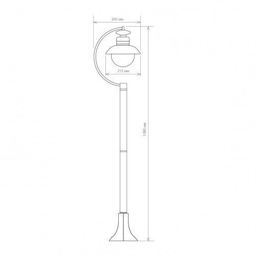 Светильник садово-парковый Elektrostandard Talli F черный GL 3002F