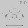 Встраиваемый светильник Technical DL083-01-GU10-RD-B