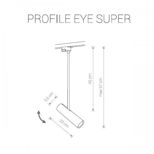 Светильник для трековой системы PROFILE EYE SUPER 9325