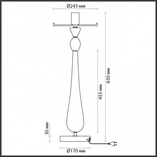 Настольная лампа Odeon Light STANDING 4889/1T