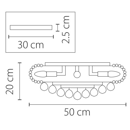 Люстра потолочная Monile 704094