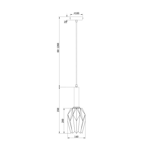 Подвесной светильник Freya FR9001PL-01B