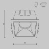 Встраиваемый светильник Technical DL043-01-15W3K-D-SQ-WB