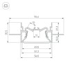 Профиль FOLED-50-CEIL-CENTER-2000 Arlight 035769