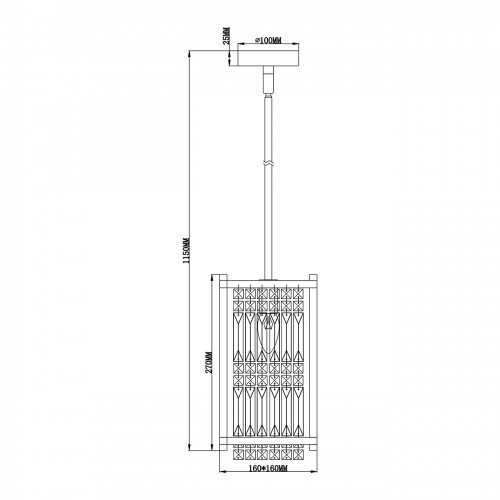 Светильник на штанге ESCADA 2103/1S Chrome