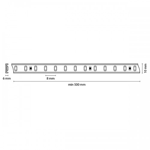 Светодиодная лента Lightstar 220V 5W IP65 2800-3200K 402032