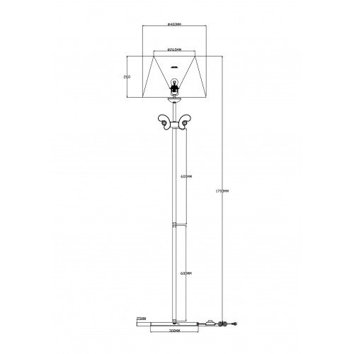 Торшер Moderli Riccardo V2500-1F