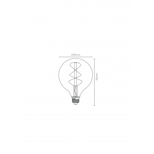 Лампочка светодиодная филаментная диммируемая Lucide GIANT BULB 49030/05/65