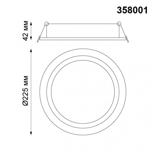 Встраиваемый светильник NovoTech Stern 30W 358001