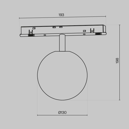 Трековый светильник Maytoni Magnetic track system Luna TR038-2-5W4K