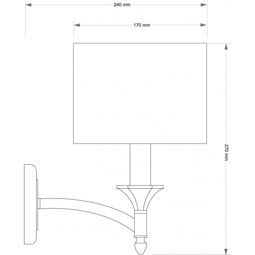 Бра Kutek DECOR ABAZUR DEC-K-1(P/A)