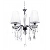 Хрустальная подвесная люстра Lumina Deco Alessia LDP 1726-4 CHR