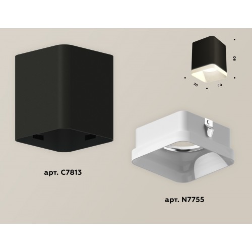 Комплект накладного светильника Ambrella Techno XS7813021